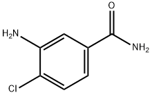 3-アミノ-4-クロロベンズアミド 化学構造式