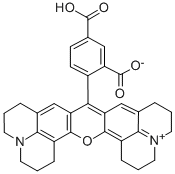 5(6)-羧基-X-罗丹明盐酸盐, 198978-94-8, 结构式