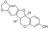 6aβ,12aβ-ジヒドロ-6H-[1,3]ジオキソロ[5,6]ベンゾフロ[3,2-c][1]ベンゾピラン-3-オール 化学構造式