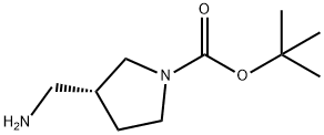 (R)-1-Boc-3-氨甲基吡咯烷, 199174-29-3, 结构式