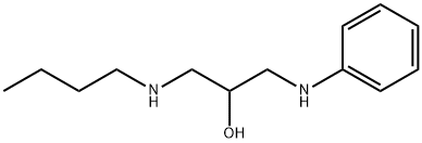 1-Anilino-3-(butylamino)-2-propanol Structure