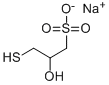 sodium 2-hydroxy-3-mercaptopropanesulphonate Structure