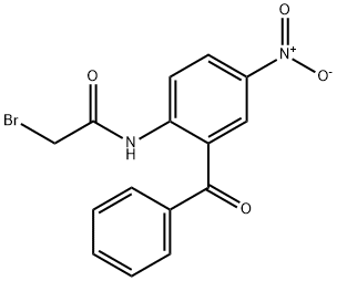 N-(2-benzoyl-4-nitrophenyl)-2-bromoacetamide Structure
