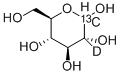 D-グルコース-1-13C-2-C-D 化学構造式