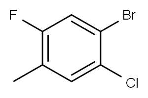 4-BROMO-5-CHLORO-2-FLUOROTOLUENE Struktur