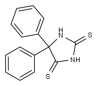 5,5-Diphenyl-2,4-imidazolidinedithione Structure