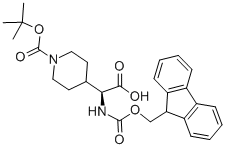 (S)-A-FMOC-D-BOC-4-PIPERIDYLGLYCINE|(S)-A-FMOC-D-BOC-4-哌啶甘氨酸