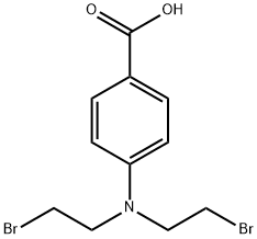 4-[Bis(2-bromoethyl)amino]benzoic acid Structure