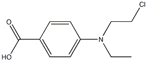 4-[2-Chloroethyl(ethyl)amino]benzoic acid Structure