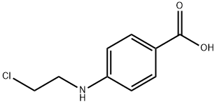 4-[(2-Chloroethyl)amino]benzoic acid Structure