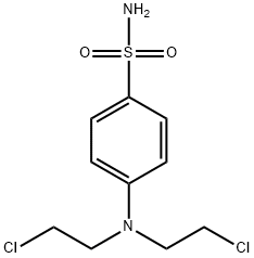 4-[Bis(2-chloroethyl)amino]benzenesulfonamide Structure