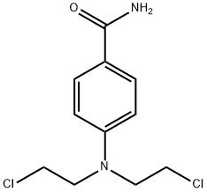 4-[Bis(2-chloroethyl)amino]benzamide Structure
