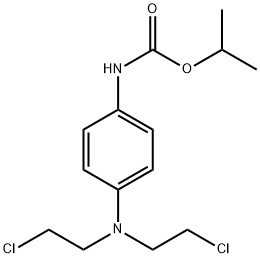 p-[Bis(2-chloroethyl)amino]carbanilic acid isopropyl ester Structure