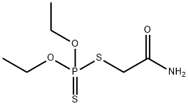 Dithiophosphoric acid O,O-diethyl S-(carbamoylmethyl) ester Structure