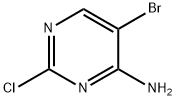 4-アミノ-5-ブロモ-2-クロロピリミジン 化学構造式