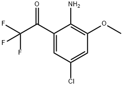 4-CHLORO-2-TRIFLUOROACETYL-6-METHOXYANILINE Structure
