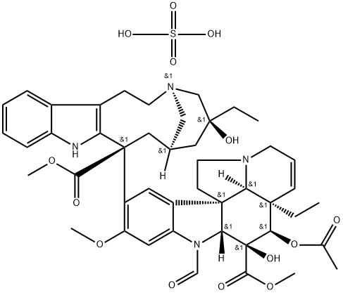 ビンクリスチン硫酸塩 化学構造式
