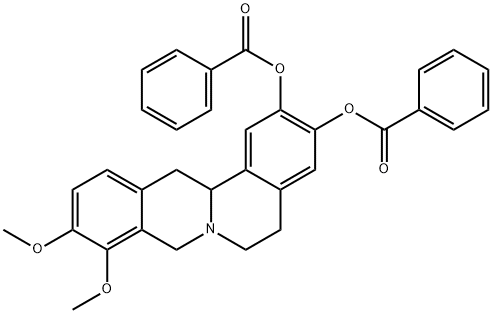 2,3-Berbinediol,  9,10-dimethoxy-,  dibenzoate  (ester)  (8CI) Structure