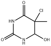 5-chloro-6-hydroxy-5,6-dihydrothymine Structure