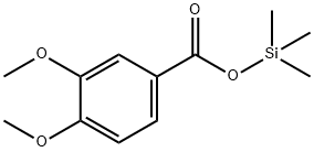 3,4-Dimethoxybenzoic acid trimethylsilyl ester Structure