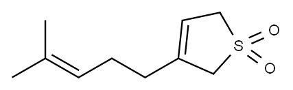 2,5-dihydro-3-(4-methyl-3-penten-1-yl)thiophene 1,1-dioxide Structure