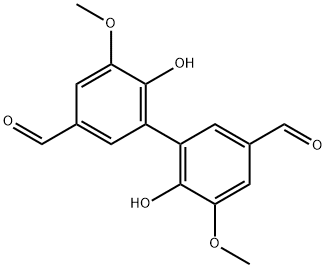 6,6'-DIHYDROXY-5,5'-DIMETHOXY-[1,1'-BIPHENYL]-3,3'-DICARBOXALDEHYDE Structure