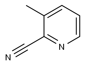 2-シアノ-3-メチルピリジン 化学構造式