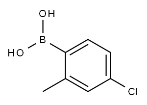 4-CHLORO-2-METHYLPHENYLBORONIC ACID Structure