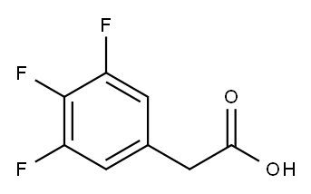 3,4,5-Trifluorophenylacetic acid Structure