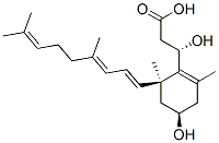 (3S)-3-[(4R,6S)-6-[(1E,3E)-4,8-dimethylnona-1,3,7-trienyl]-4-hydroxy-2 ,6-dimethyl-1-cyclohexenyl]-3-hydroxy-propanoic acid Structure