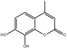 7,8-二羟基-4-甲基香豆素, 2107-77-9, 结构式