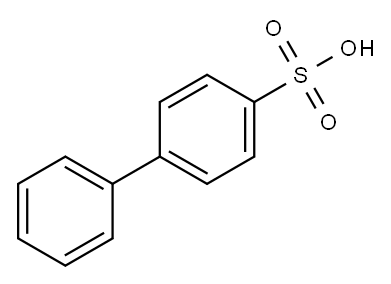 联苯-4-磺酸, 2113-68-0, 结构式