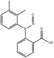 N-Nitroso-N-(2,3-dimethylphenyl)anthanilic acid Structure