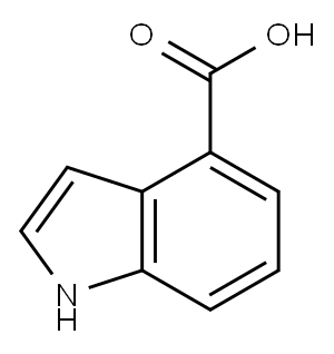 Indole-4-carboxylic acid Structure