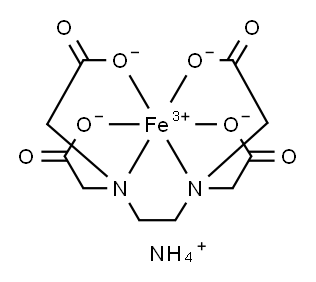 アンモニウム＝［（エチレンジニトリロ）テトラアセタト（４）］フェラト（１） 化学構造式