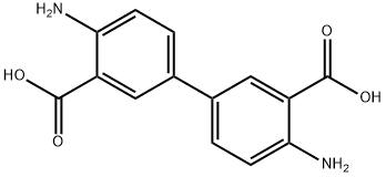 4,4'-DIAMINOBIPHENYL-3,3'-DICARBOXYLIC ACID Structure