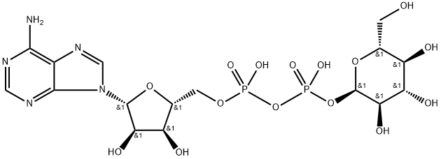 [[(2R,3S,4R,5R)-5-(6-aminopurin-9-yl)-3,4-dihydroxy-oxolan-2-yl]methoxy-hydroxy-phosphoryl]oxy-[(2R,3R,4S,5S,6R)-3,4,5-trihydroxy-6-(hydroxymethyl)oxan-2-yl]oxy-phosphinic acid Structure
