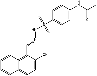 N-[4-[[(2-oxonaphthalen-1-ylidene)methylamino]sulfamoyl]phenyl]acetami de Structure