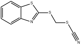 2-(硫氰酸甲基巯基)苯并噻唑, 21564-17-0, 结构式