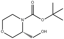 (3R)-3-(羟甲基)吗啉-4-羧酸叔丁酯, 215917-99-0, 结构式