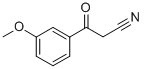 3-Methoxybenzoylacetonitrile Structure
