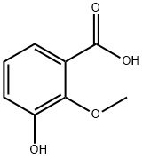 3-羟基-2-甲氧基苯甲酸 结构式
