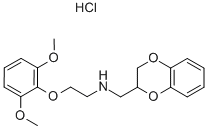 2((2,6-DIMETHOXYPHENOXY-ETHYL)*AMINOMETHYL)-1,4-BENZ Structure