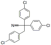 2,2,3-tris(4-chlorophenyl)propiononitrile Structure