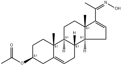 3β-羟基-20-羟亚氨基孕甾-5,16-二烯-20-酮-3-醋酸酯, 2174-13-2, 结构式