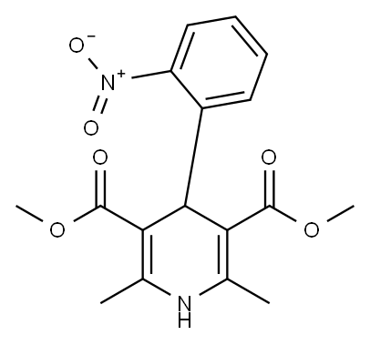 1,4-Dihydro-2,6-dimethyl-4-(2-ni-trophenyl)-3,5-pyridindicarbon-säure-dimethylester