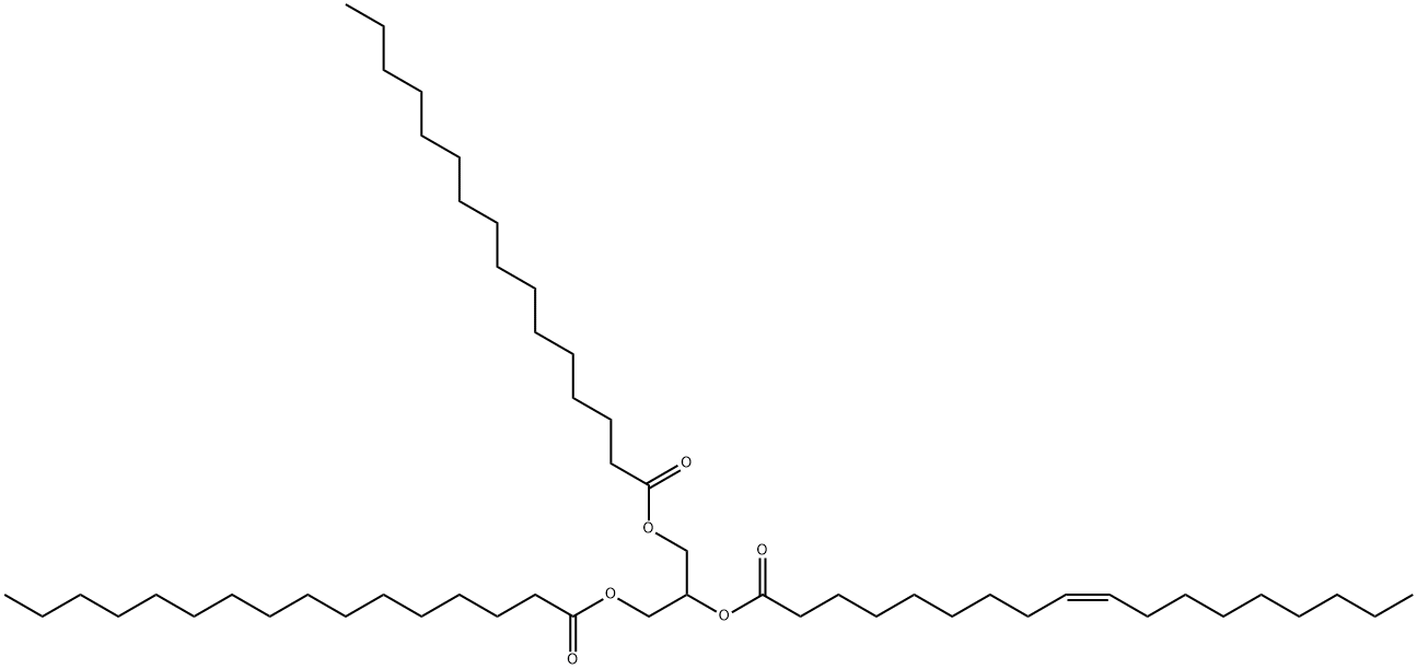 1,3-Dipalmitoyl-2-oleoylGlycerol Structure