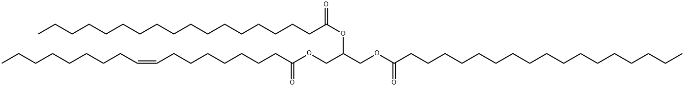 1-O-Oleoyl-2-O,3-O-distearoylglycerol Structure
