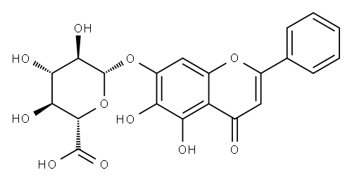 バイカリン 化学構造式