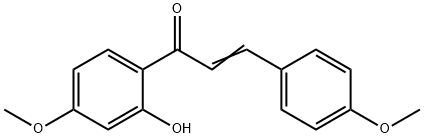 1-(2-hydroxy-4-methoxyphenyl)-3-(4-methoxyphenyl)-2-propen-1-one Structure